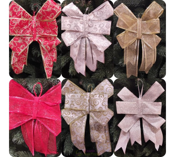 Новорічна прикраса Бант царський 20*33 см